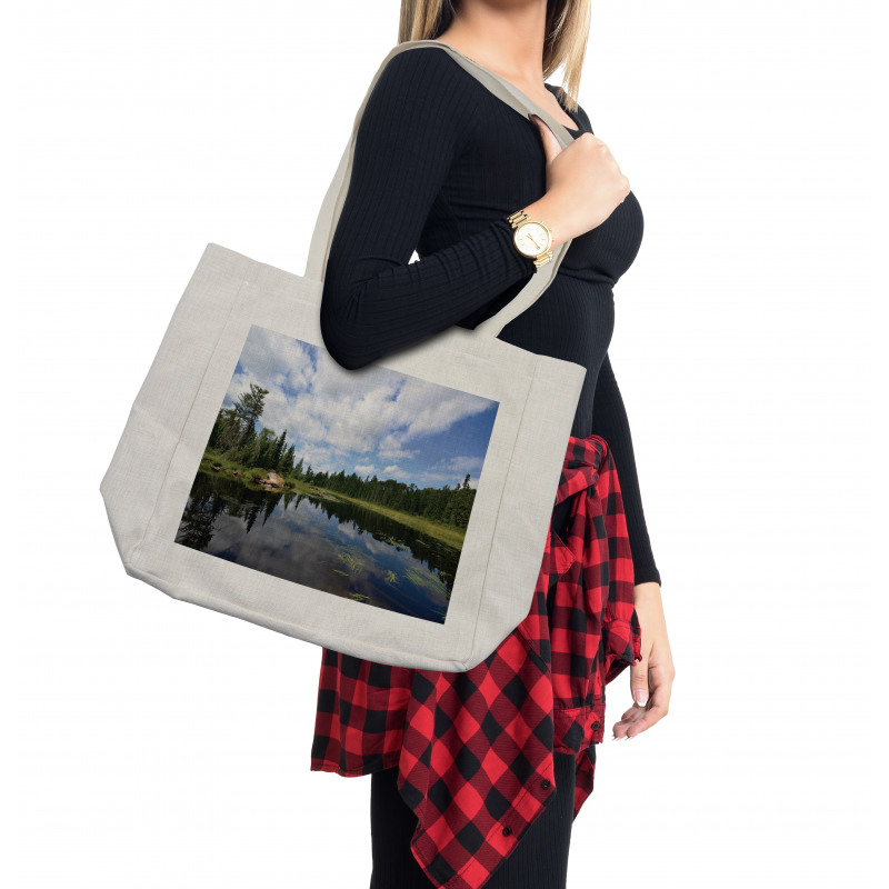 Forest River Scenery Shopping Bag