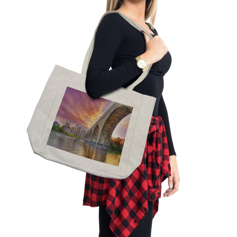 Stone Arch Bridge Shopping Bag