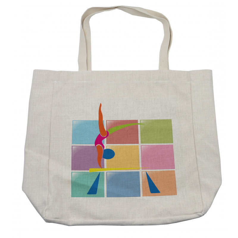 Abstract Athlete Shopping Bag