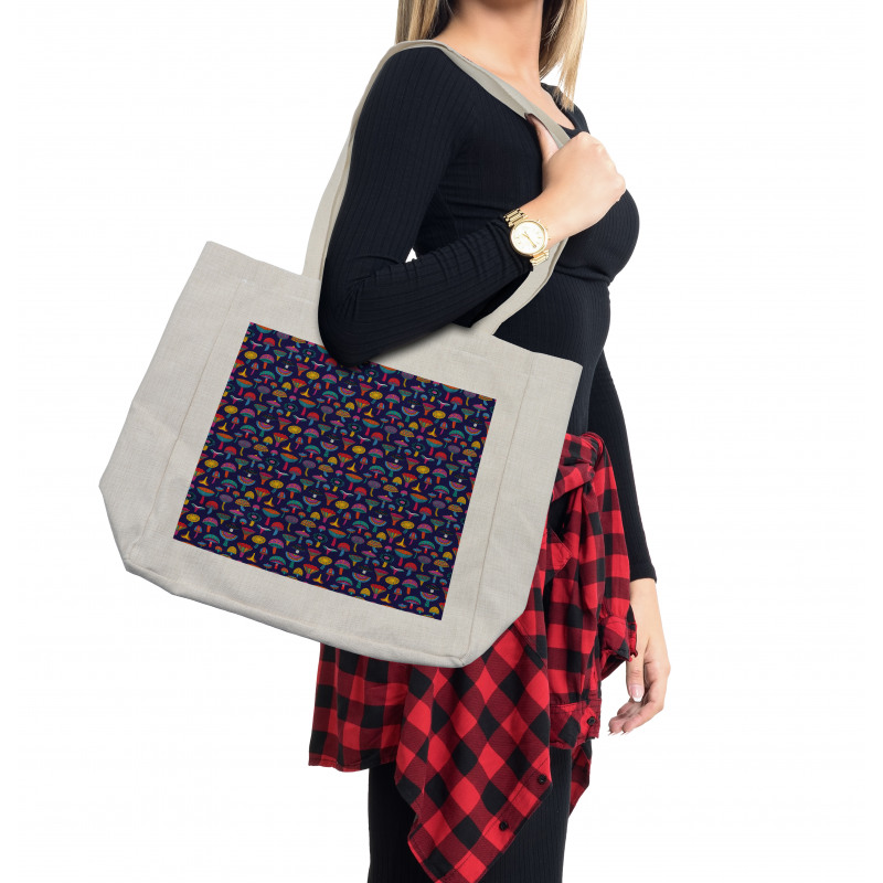 Sixties Inspired Retro Colors Shopping Bag