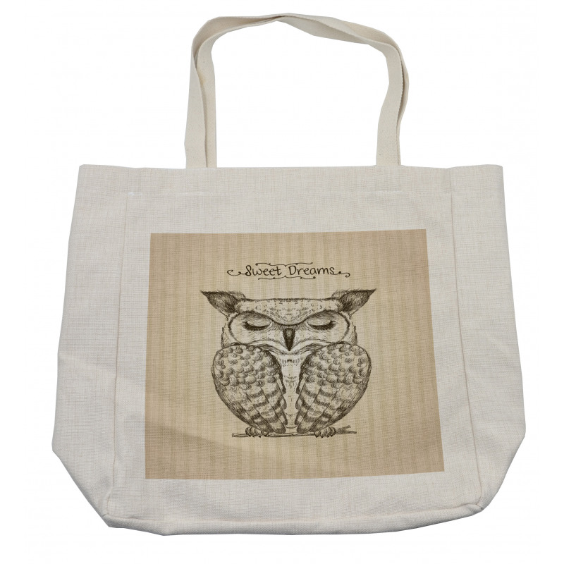 Sleeping Owl Dreams Shopping Bag