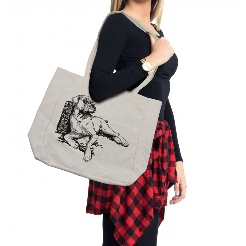 Animal Tribal Elements Shopping Bag