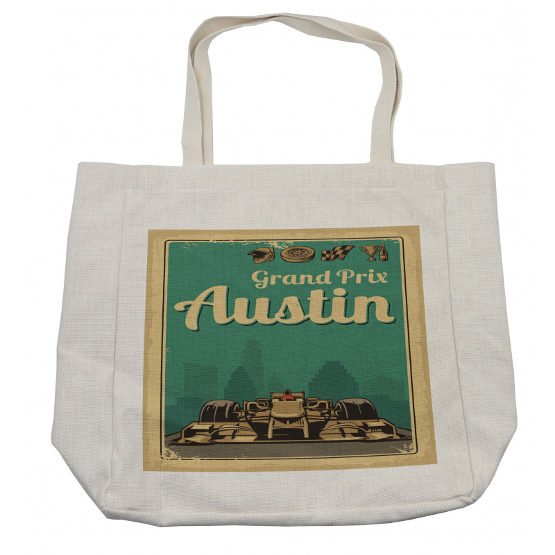 Grand Prix Texas Racing Car Shopping Bag