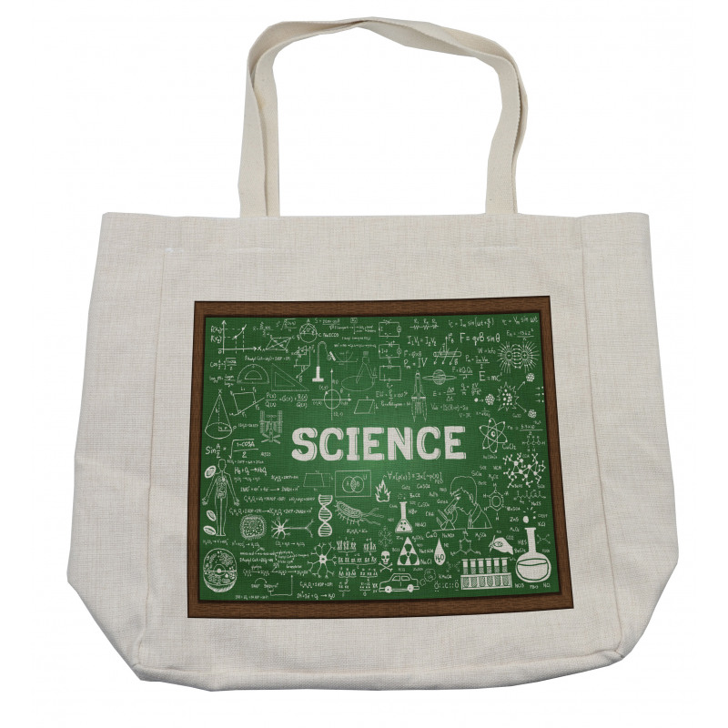 Science Word on Chalkboard Shopping Bag