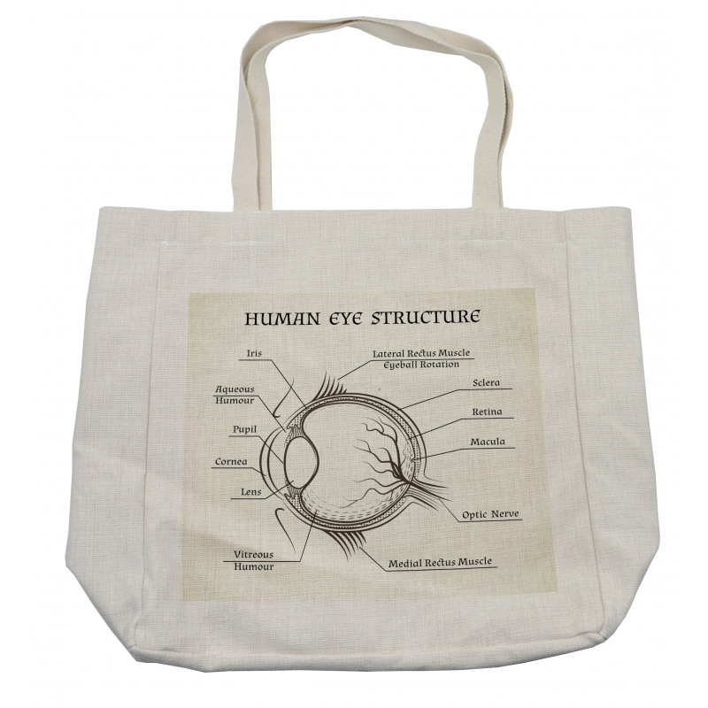 Structure of the Human Eye Shopping Bag