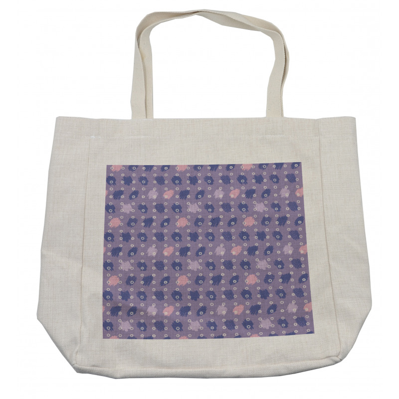 Paintbrush Blow Violet Hues Shopping Bag