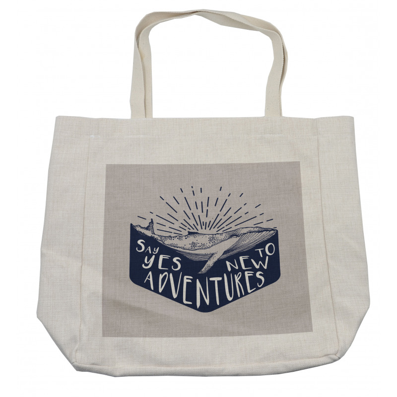 Adventurous Calligraphy Shopping Bag