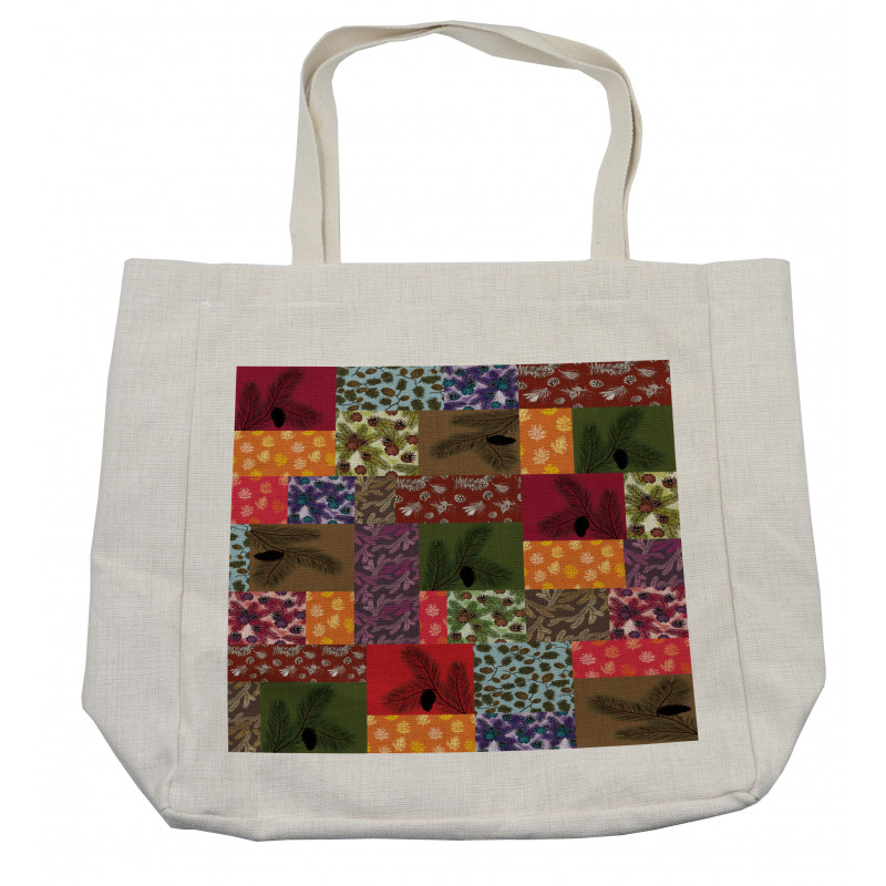 Colorful Pine Squares Art Shopping Bag