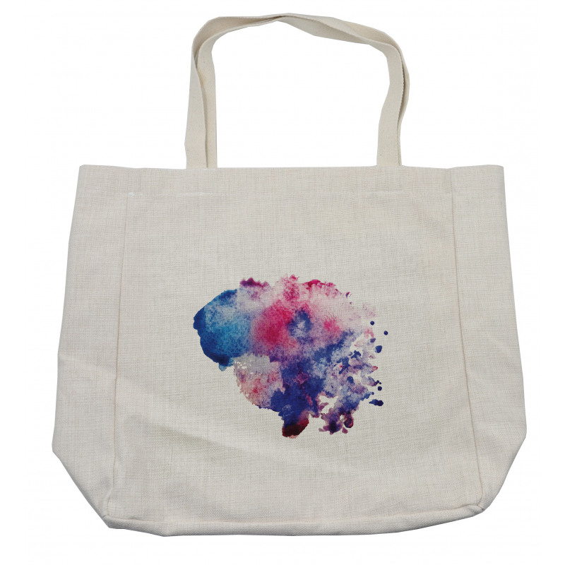 Watercolor Splash Abstract Shopping Bag