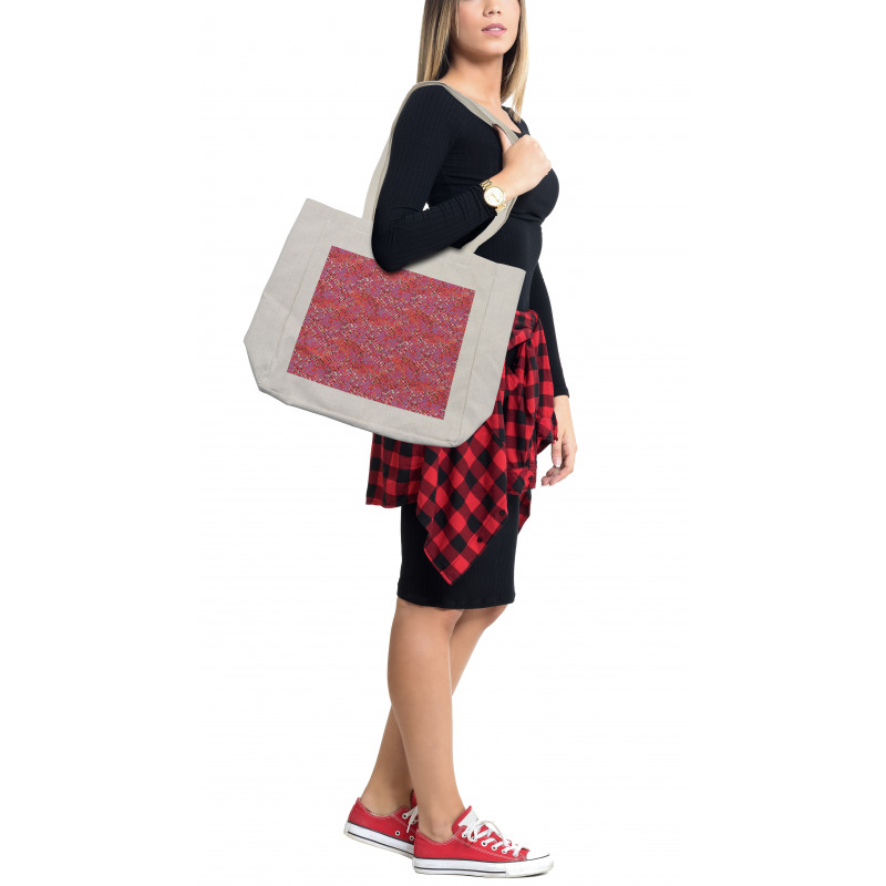 Geometrical Crossing Lines Shopping Bag