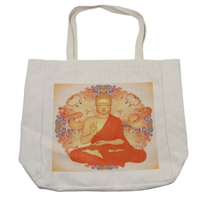 Oriental Calmness Figure Shopping Bag