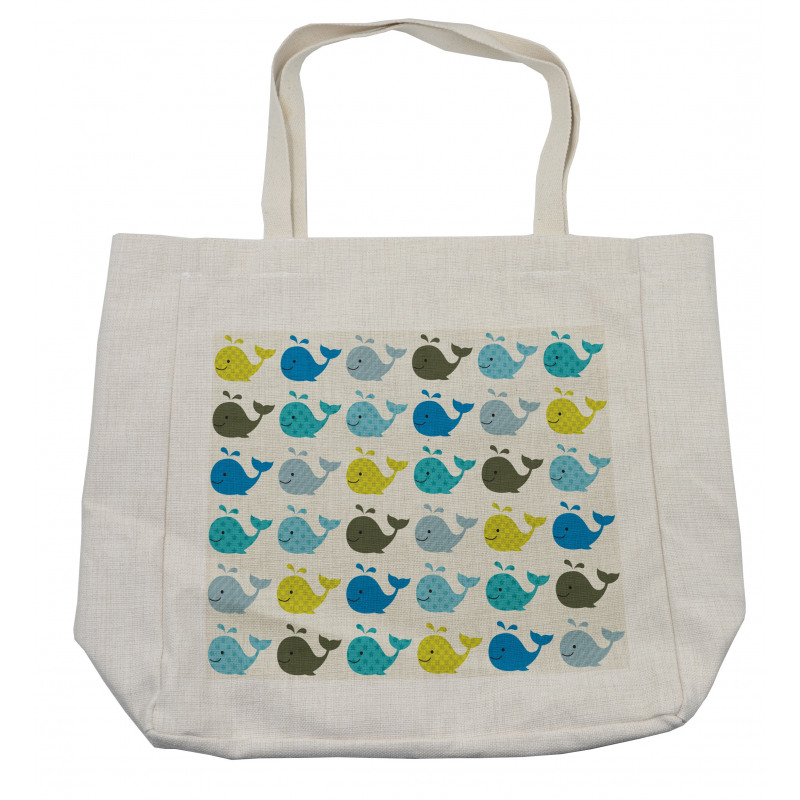 Childish Pattern Big Fish Shopping Bag