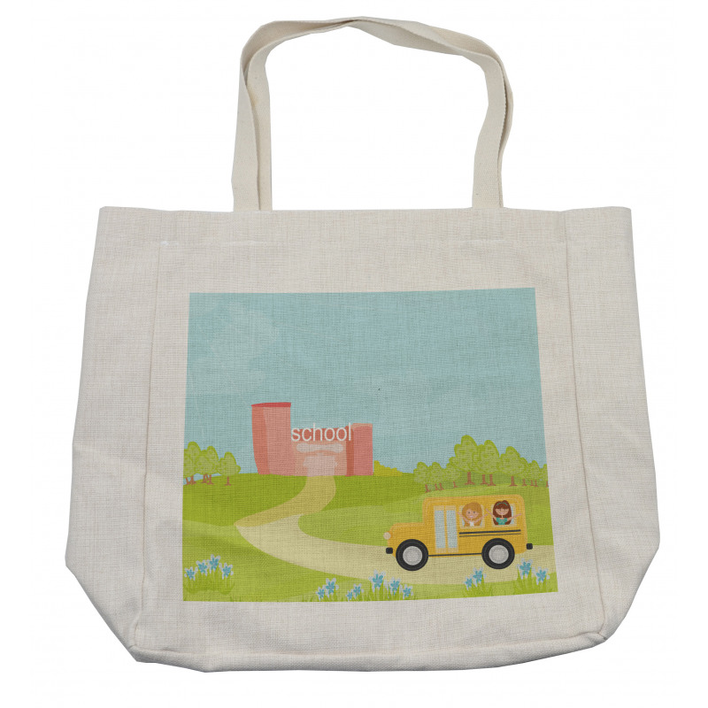 Vehicle on a Spring Day Shopping Bag