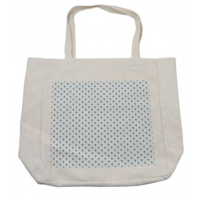 Repeating Crystals Pattern Shopping Bag