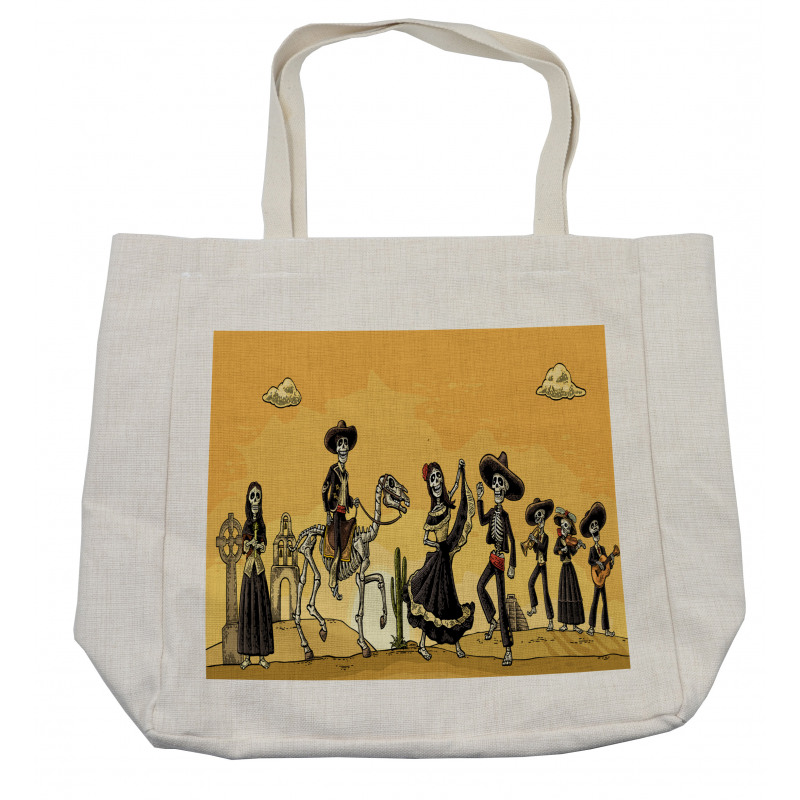 Skeletons Dance Shopping Bag