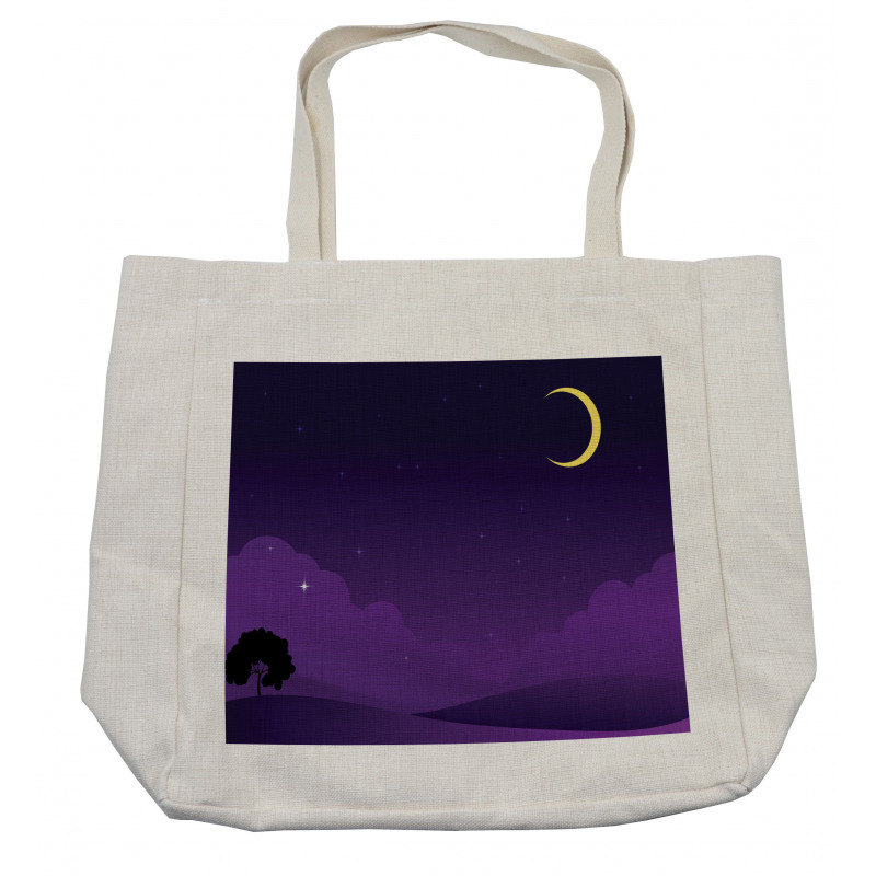 Nightfall with the Moon Shopping Bag