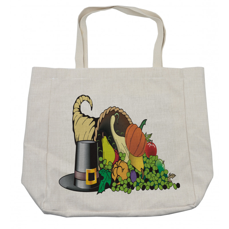 Cornucopia Motif Shopping Bag