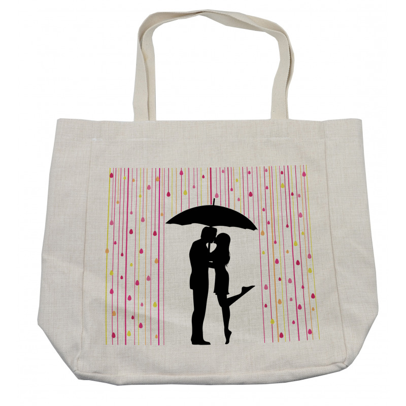 Couple Umbrella Romance Shopping Bag