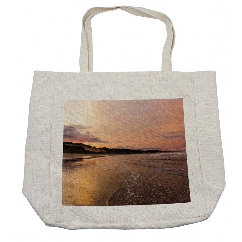 Sunset at Beach Shopping Bag