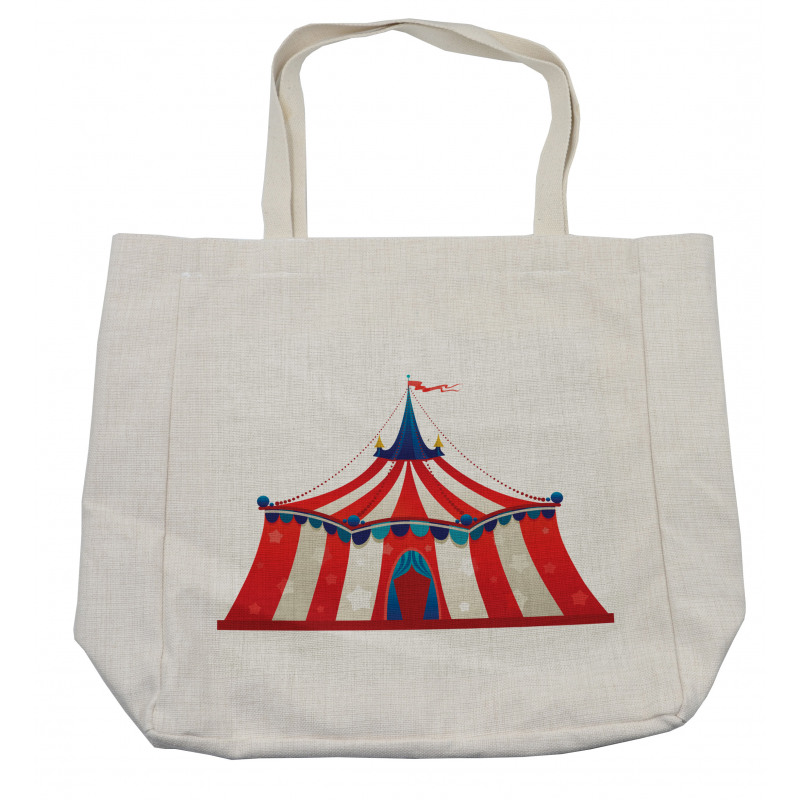 Stars Striped Circus Shopping Bag
