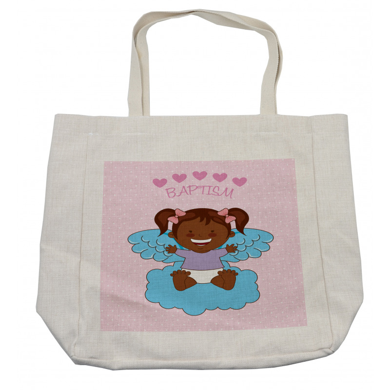 Child Flying on Clouds Shopping Bag