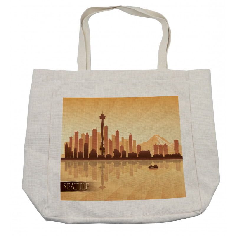 Amber Tones Text Shopping Bag