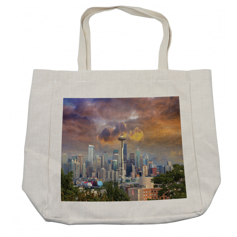 Gloomy Sky Scenery Shopping Bag