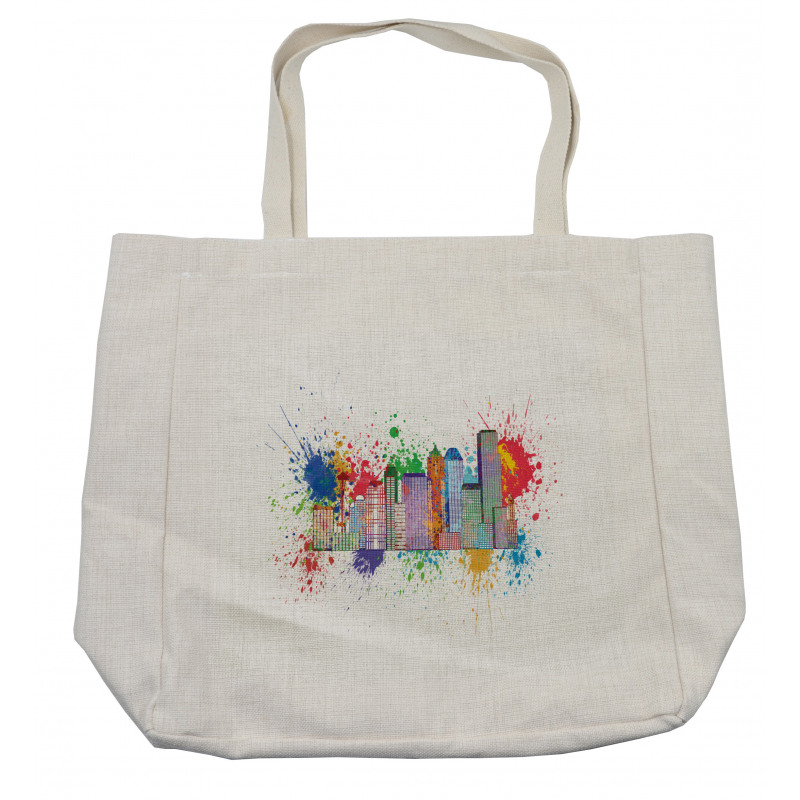 Colorful Splatters Shopping Bag