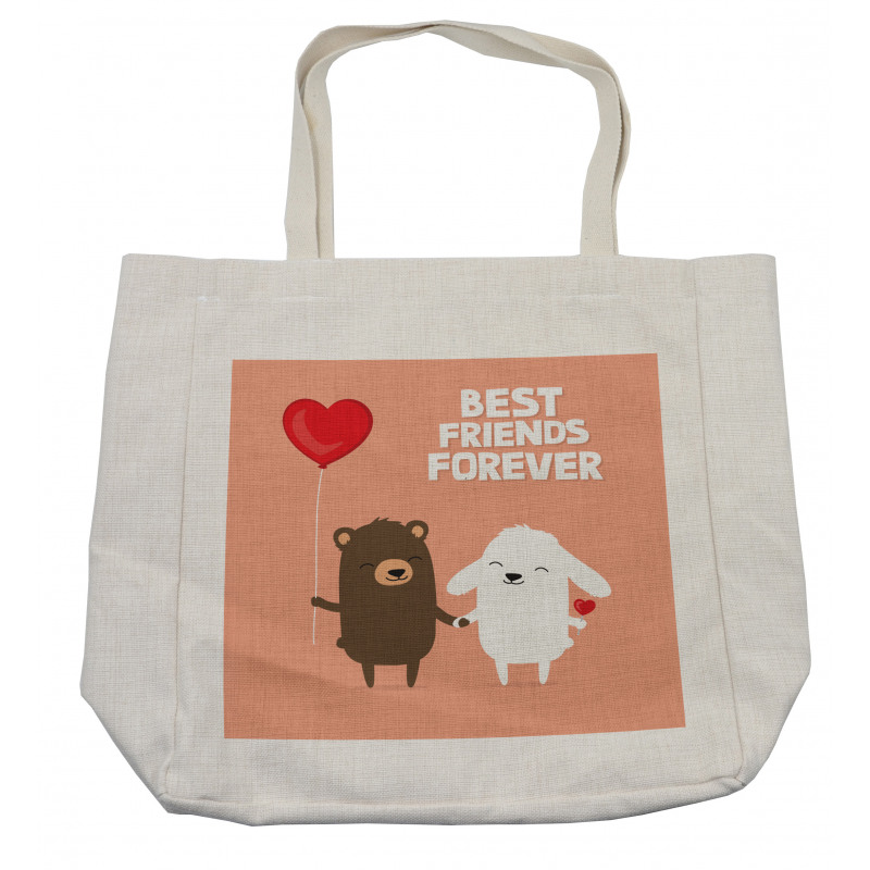 Doodle Bear and Rabbit Shopping Bag