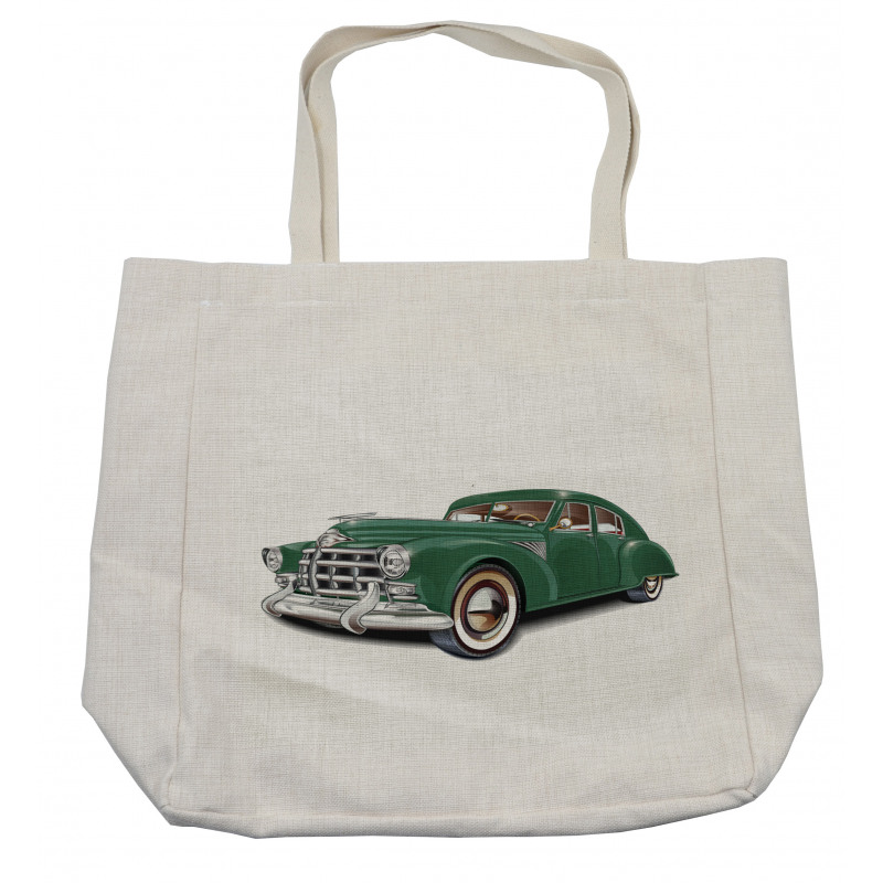Nostalgic Vintage Car Shopping Bag