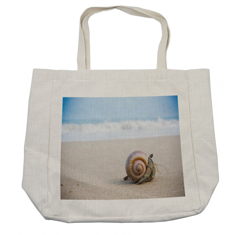 Along the Beach Waves Shopping Bag