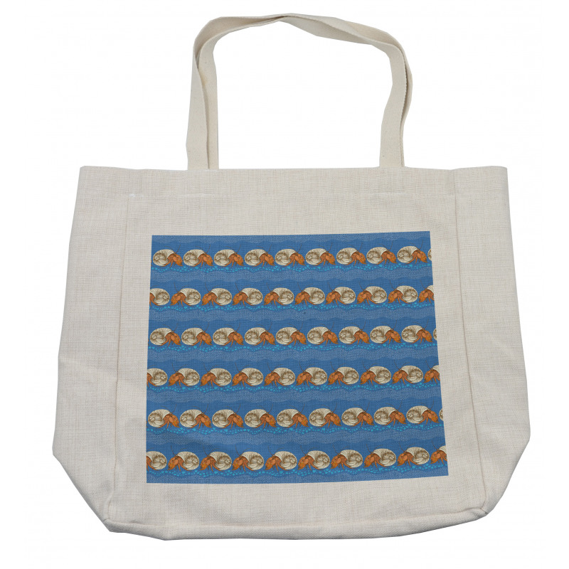 Round Spiraling Shells Shopping Bag