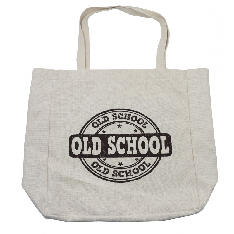 Grunge Retro Look Text Shopping Bag