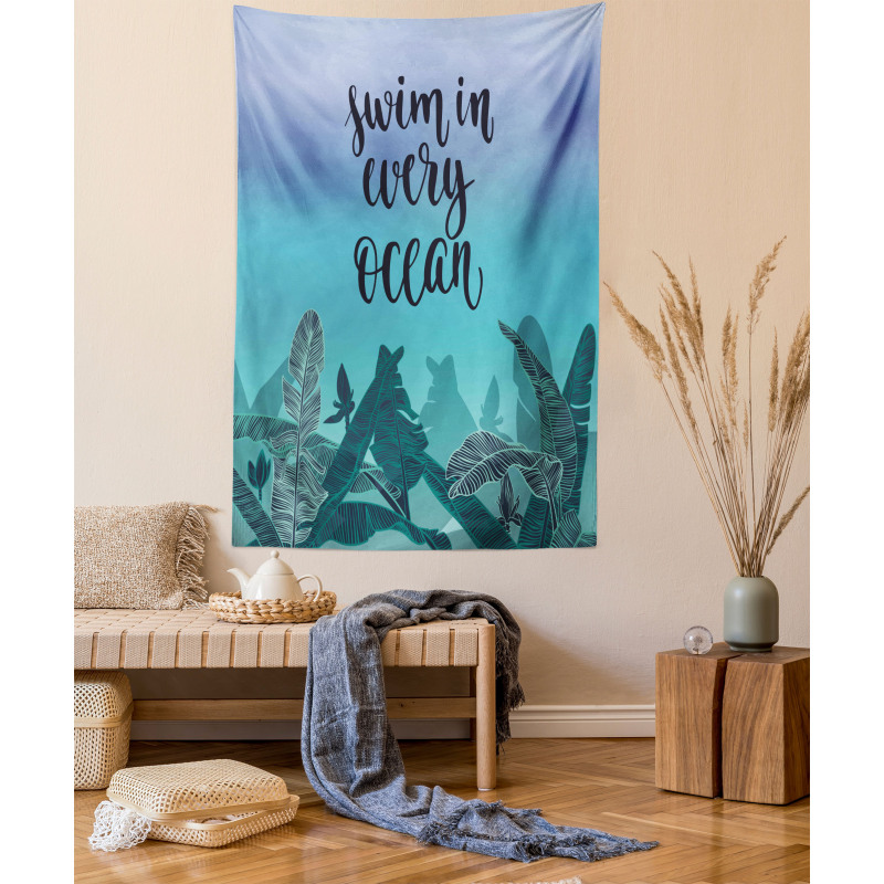 Swim in Every Ocean on Ombre Tapestry