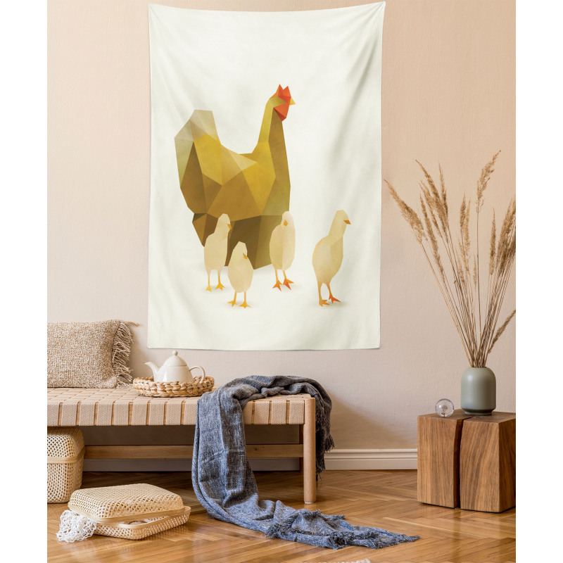 Polygonal Animal Art Tapestry