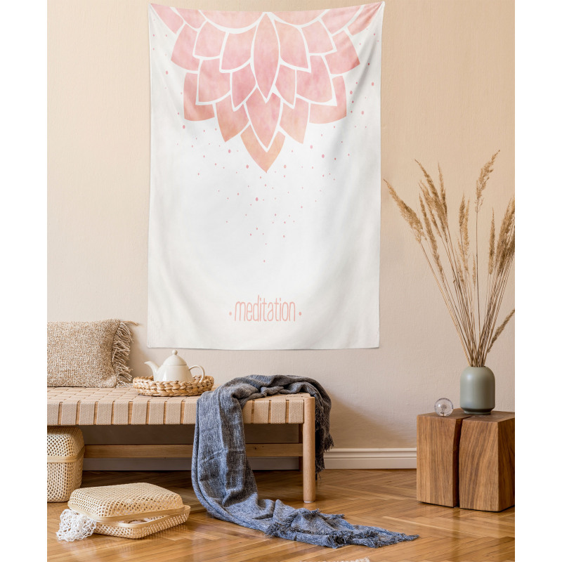 Meditation Lotus Flower Tapestry