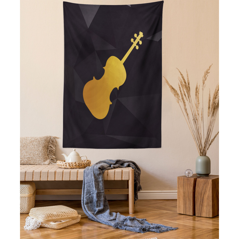 Instrument Silhouette Tapestry