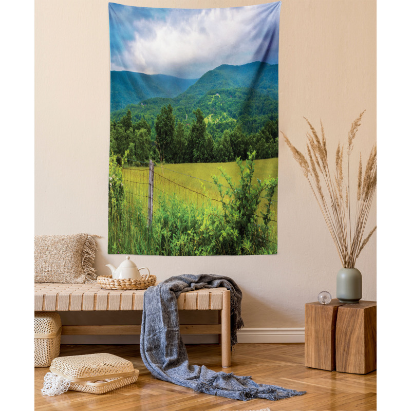 Rural Old Fence Photo Tapestry