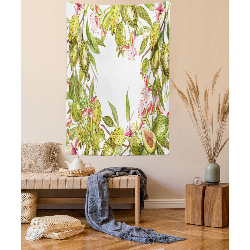 Feijoa Exotic Fruit Floral Tapestry