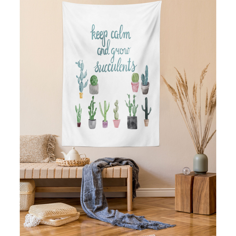 Grow Succulents Plant Pot Tapestry