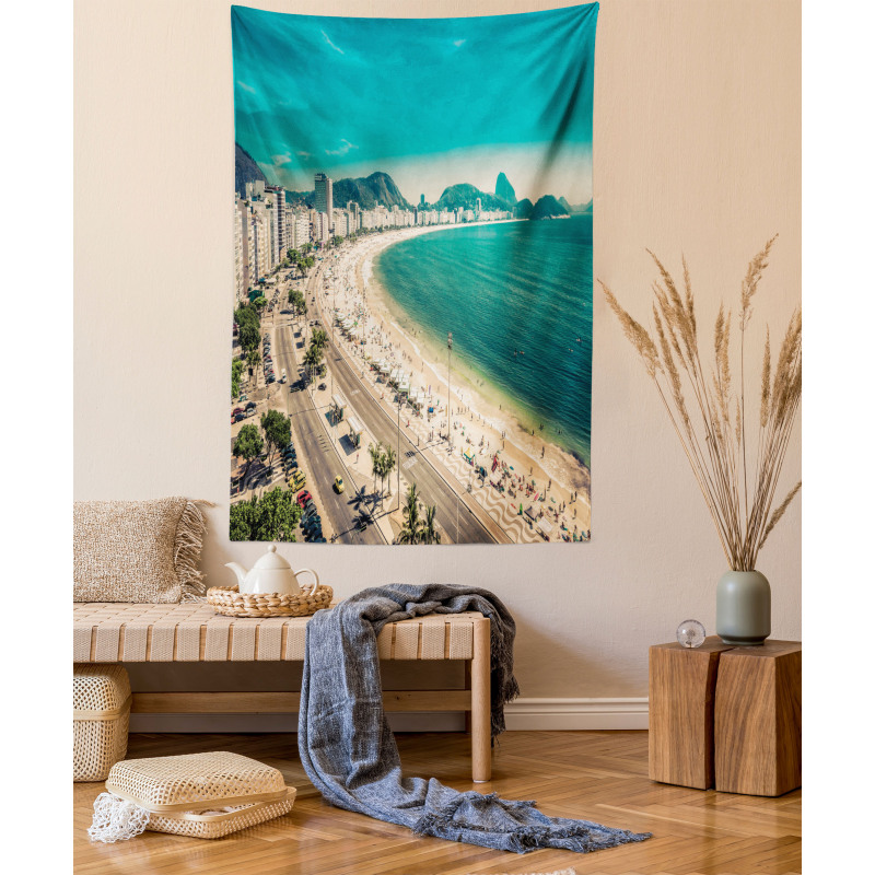 Copacabana Beach Art Tapestry