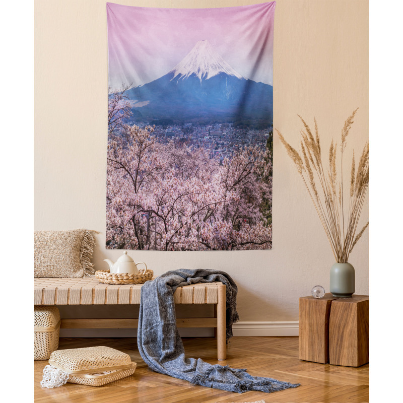 Spring Season Violet Tones Tapestry