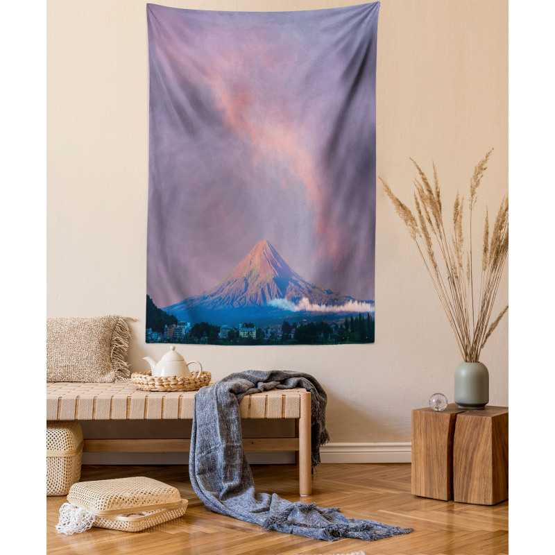 Sunrise Beams Volcanic Region Tapestry