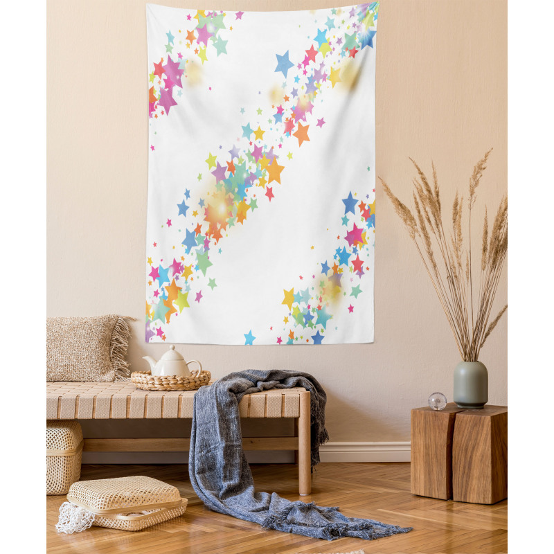 Colorful Cheery Cartoon Art Tapestry