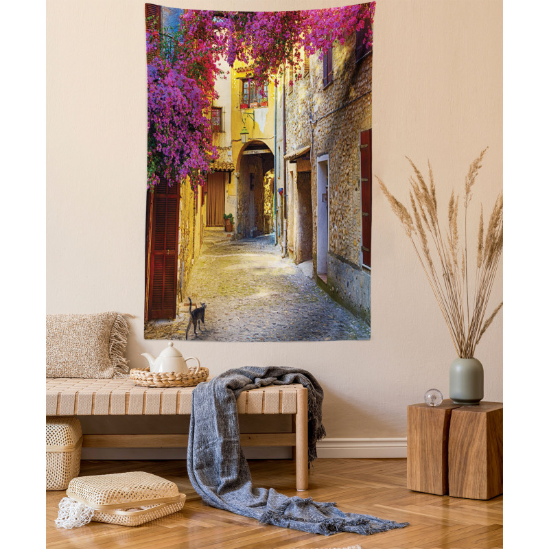 Historical Houses Alley Tapestry