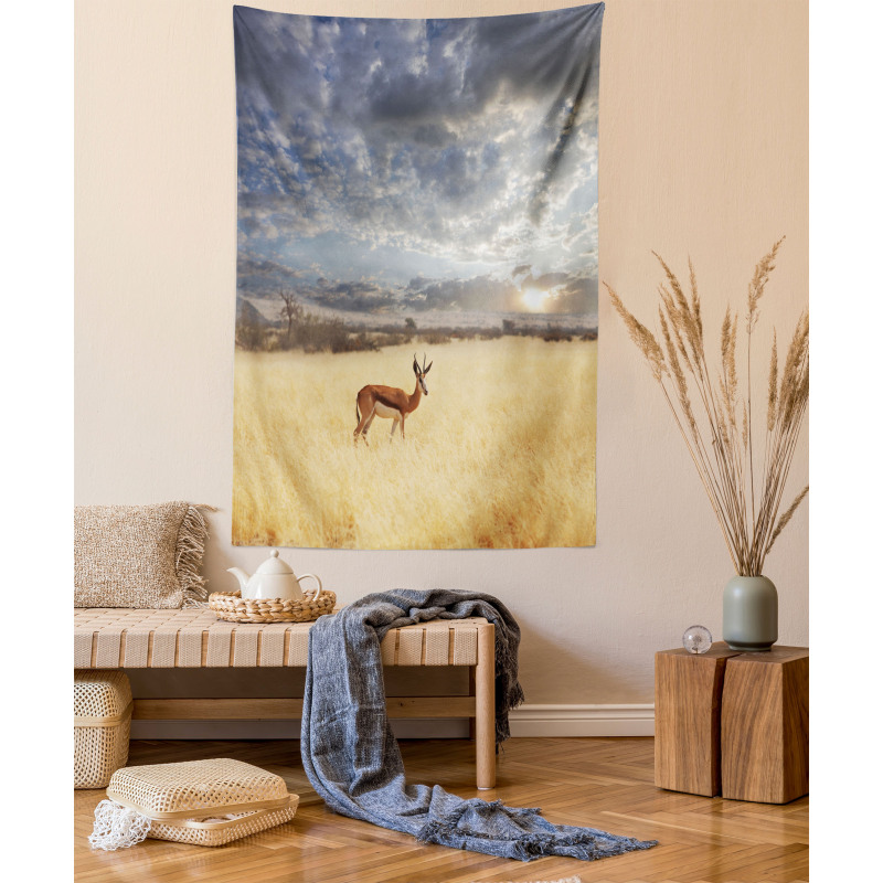 Antelope in Tranquil Nature Tapestry