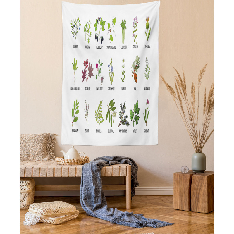 Natural Treatment Infographic Tapestry