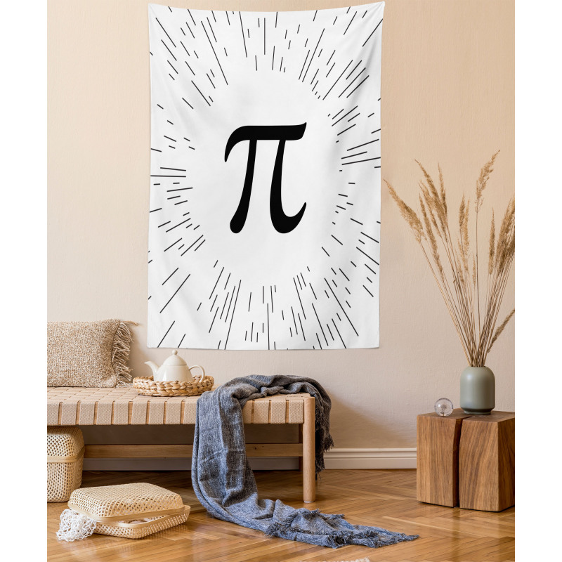 Monochromatic Simple Number Sign Tapestry