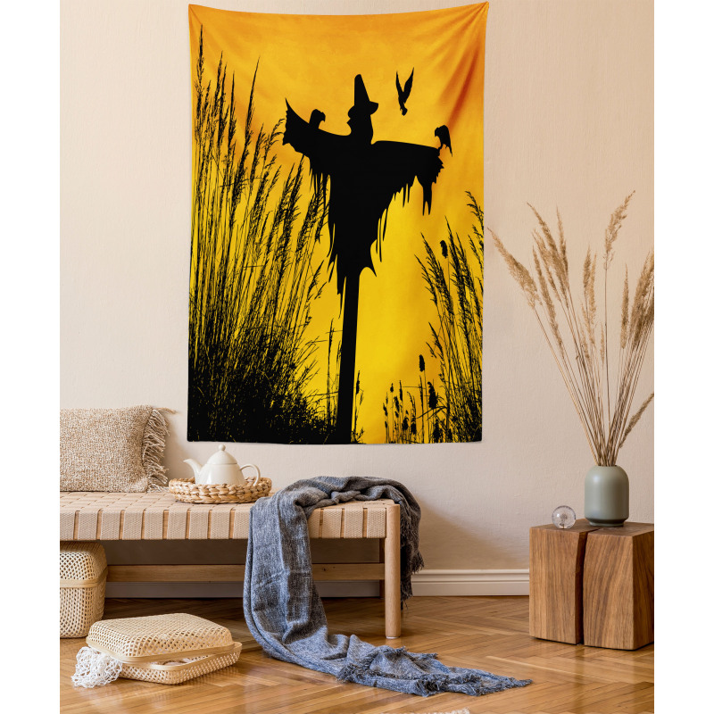 Rural Silhouettes Tapestry