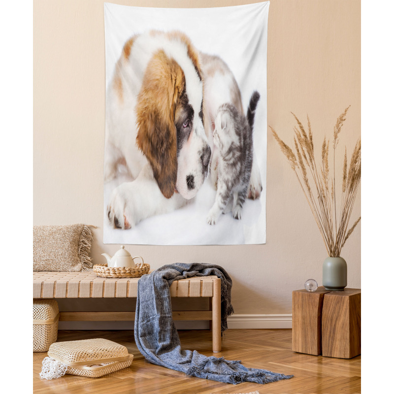 Sniffing Animals Photo Tapestry